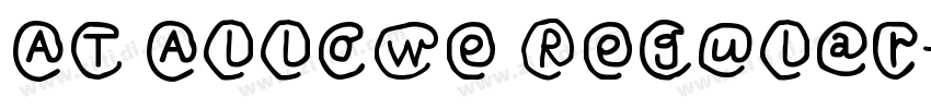 AT Allowe Regular字体转换